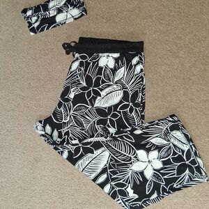 Cuddl Duds Floral Loungewear W/ Headband